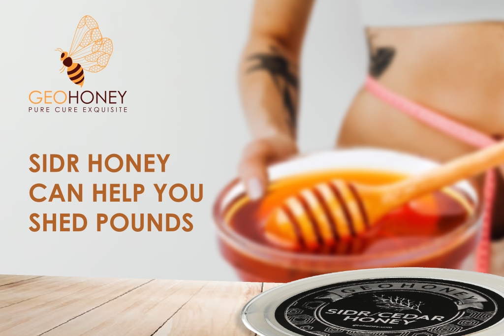A jar of Sidr honey, can it help you shed pounds, rare and nutritious variety of honey known for its distinctive flavour and numerous health benefits.